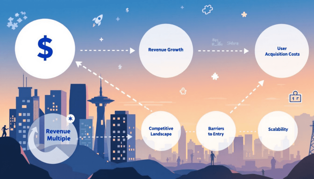 Factors influencing revenue multiple valuations
