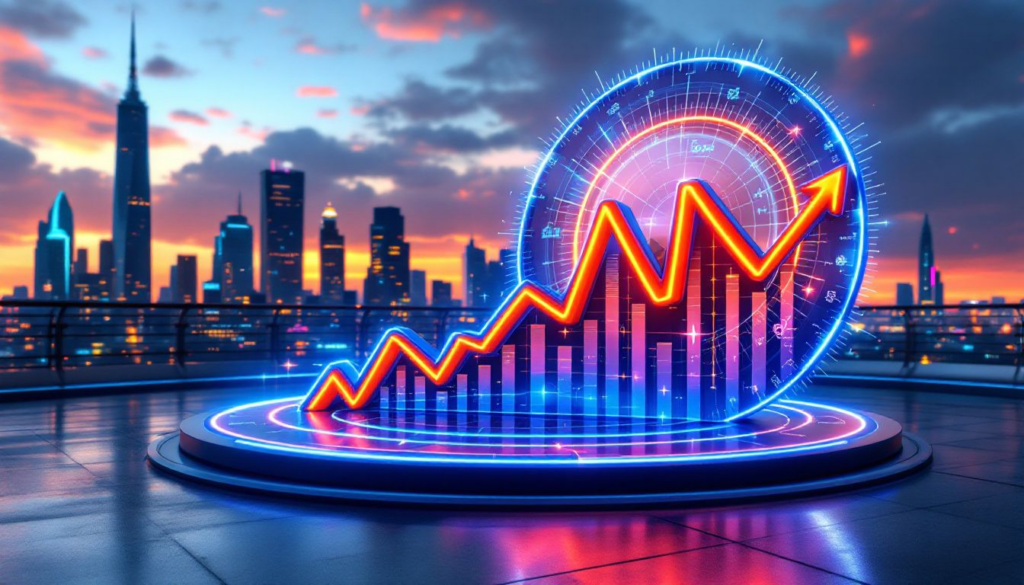 SaaS company revenue growth represented through graphs